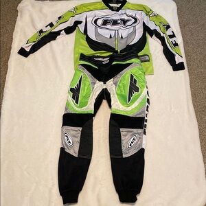Fly Racing Green and Black Motocross Gear Set